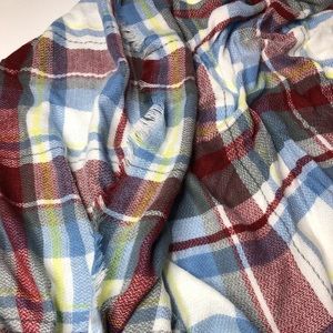 Flannel blanket scarf